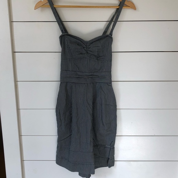 Wilfred Bustier Dress in blue stripe. Size 2 - Picture 1 of 6